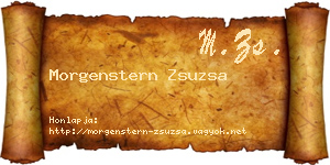 Morgenstern Zsuzsa névjegykártya